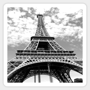 travel wanderlust black white french paris eiffel tower Sticker